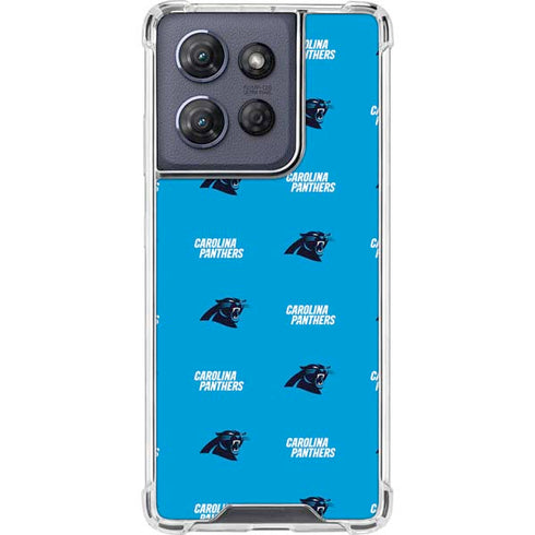 NFL Carolina Panthers Blitz Series Moto G Play 5G (2025) Clear Case